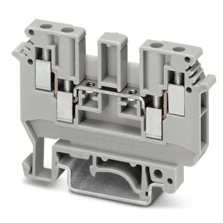 Phoenix Contact UDK 4 Series 2-Level Feed Through Terminal Block Grey, 32A, 630V, Screw Termination 2775016