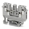 Phoenix Contact UDK 4 Series 2-Level Feed Through Terminal Block Grey, 32A, 630V, Screw Termination 2775016