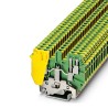 Phoenix Contact UDK 4-PE Series Earth Terminal Block Yellow Green 0.2-6 mm² 2-Level Screw 8kV 2775184
