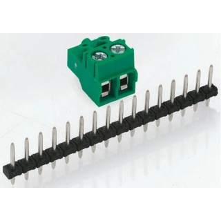 Phoenix Contact COMBICON PST Series 9-Contact Pluggable Terminal Block, 3.5mm Pitch, 1 Row, 250V, 6A, Polyamide 1945164