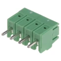 Phoenix Contact COMBICON COMPACT PT Series Horizontal PCB Terminal Block, 4 Contacts, 3.5 mm Pitch, 1 Row, 200V 1984633