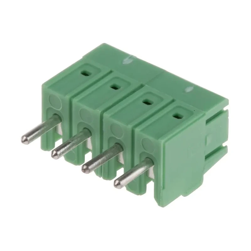 Phoenix Contact COMBICON COMPACT PT Series Horizontal PCB Terminal Block, 4 Contacts, 3.5 mm Pitch, 1 Row, 200V 1984633