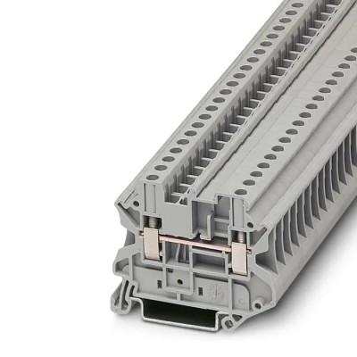 Phoenix Contact Feed Through Terminal Block UT 4-MTD RD Series Grey 4mm², 1-Level, Screw, IECEx/ATEX 3046184