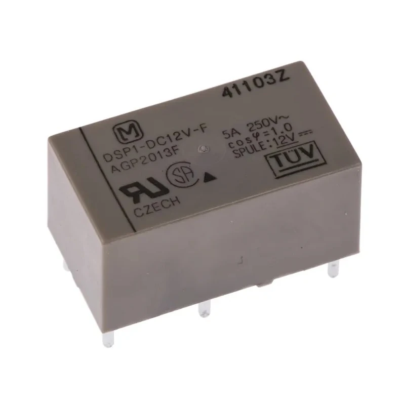 Panasonic DIN Rail Power Relay 12V DC Coil 5A Switching Current DPST DSP112FD