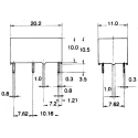 Panasonic DIN Rail Power Relay 12V DC Coil 5A Switching Current DPST DSP112FD