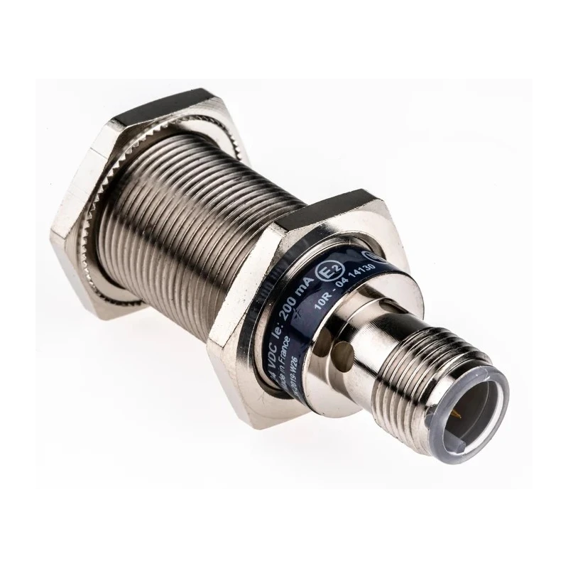 Telemecanique Sensors Threaded Barrel Inductive Proximity Sensor M18 x 1 Flush Mount 24V DC 200mA XS1N18PC410D