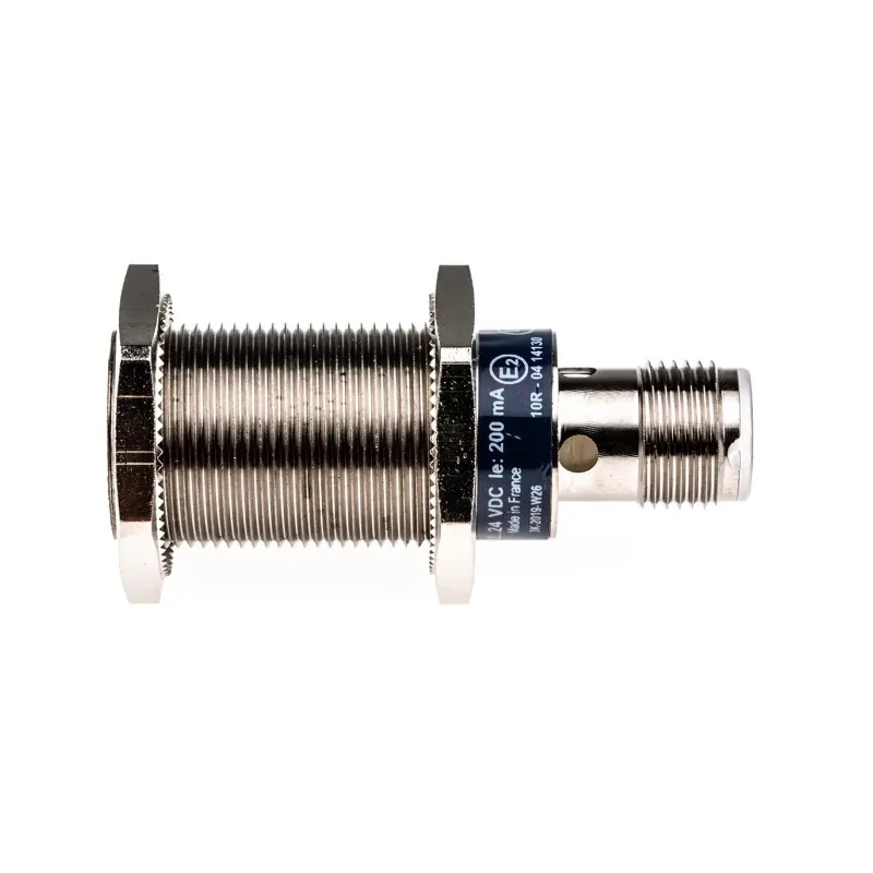 Telemecanique Sensors Threaded Barrel Inductive Proximity Sensor M18 x 1 Flush Mount 24V DC 200mA XS1N18PC410D
