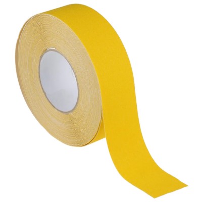 3M Yellow Polyvinyl Chloride 50 mm Width 20 m Length Hazard Tape 1 mm Thickness BAD50Y