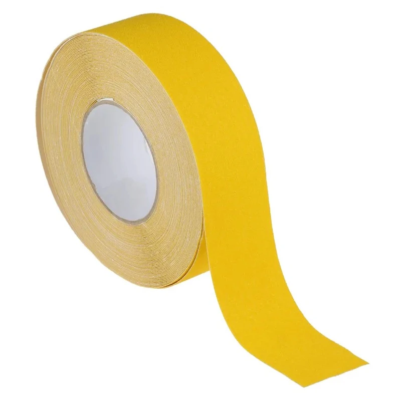 3M Yellow Polyvinyl Chloride 50 mm Width 20 m Length Hazard Tape 1 mm Thickness BAD50Y