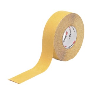 3M Black Yellow Polyvinyl Chloride 50 mm x 20 m Hazard Tape 1 mm Thickness BAD50YN
