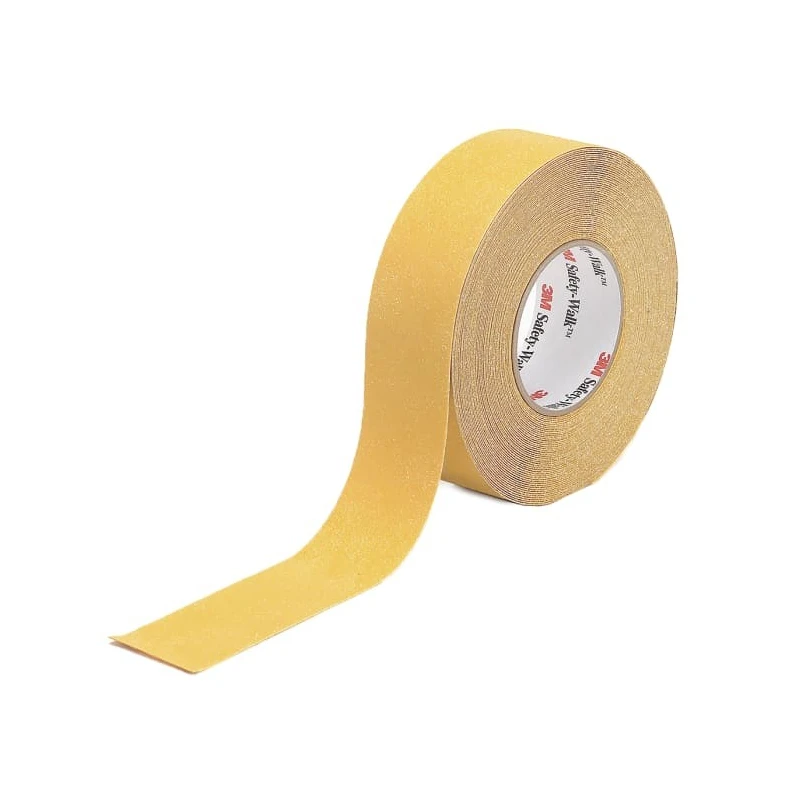 3M Black Yellow Polyvinyl Chloride 50 mm x 20 m Hazard Tape 1 mm Thickness BAD50YN