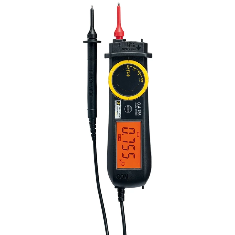 Chauvin Arnoux CA 755 Handheld Digital Multimeter 1kV DC Voltage Resistance Capacitance Measurement P01191755