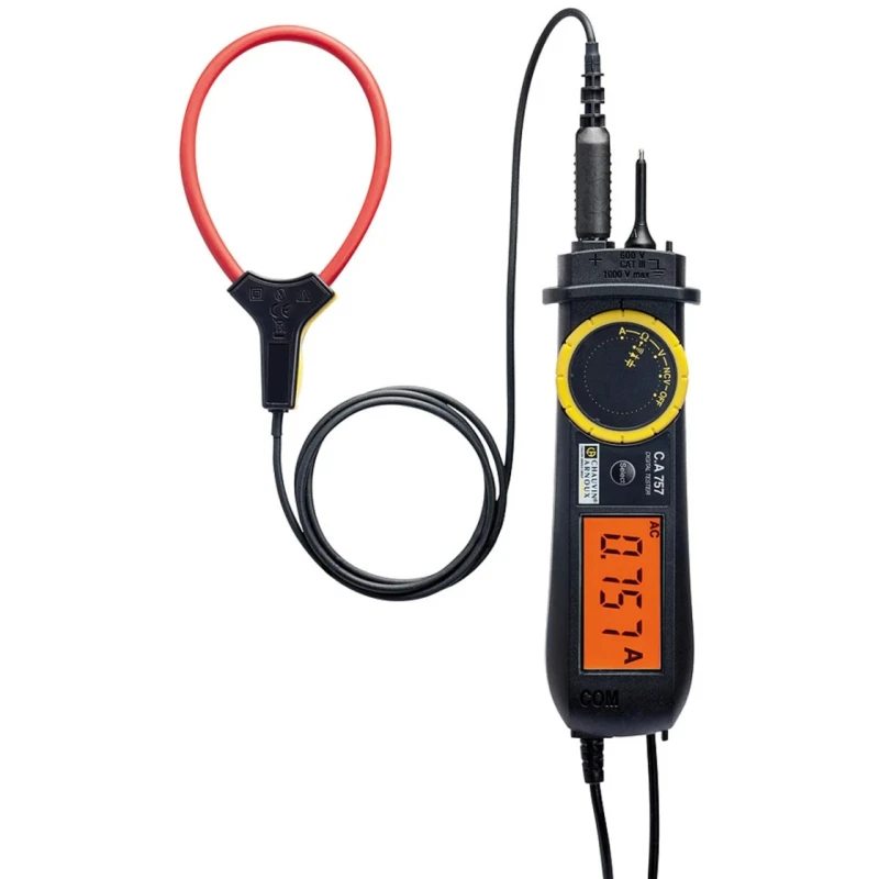 Chauvin Arnoux Handheld Digital Multimeter, 300 A AC Current, 600 V CAT III Safety, P01191757