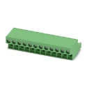 Phoenix Contact Front Series Pluggable Terminal Block, 12-Contact, 5.08 mm Pitch, 1 Row, 250V, 12A, Polyamide Housing 1777387