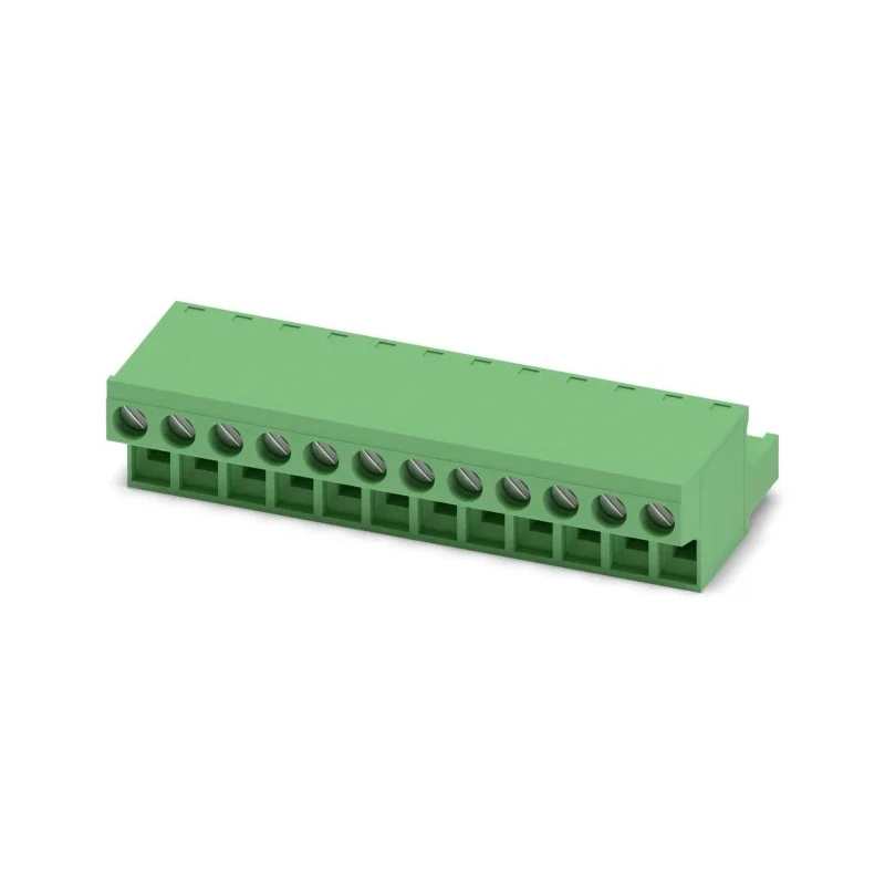 Phoenix Contact Front Series Pluggable Terminal Block, 12-Contact, 5.08 mm Pitch, 1 Row, 250V, 12A, Polyamide Housing 1777387