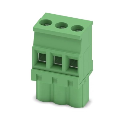 Phoenix Contact MVSTBW 2.5/3-ST-5.08 Series Pluggable Terminal Block, 3-Contact, 5.08 mm Pitch, 12A, 320V, Screw 1792760