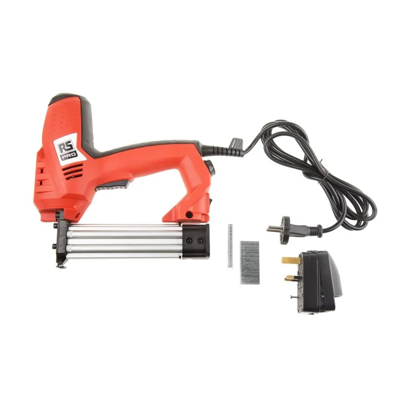 RS PRO 25 mm Corded Nail Gun, D-Handle, CE Approved, 230V 134-0388
