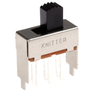 KNITTER-SWITCH PCB Slide Switch DPDT Latching 350mA Silver over Nickel Plated Copper Alloy MFP 201 N