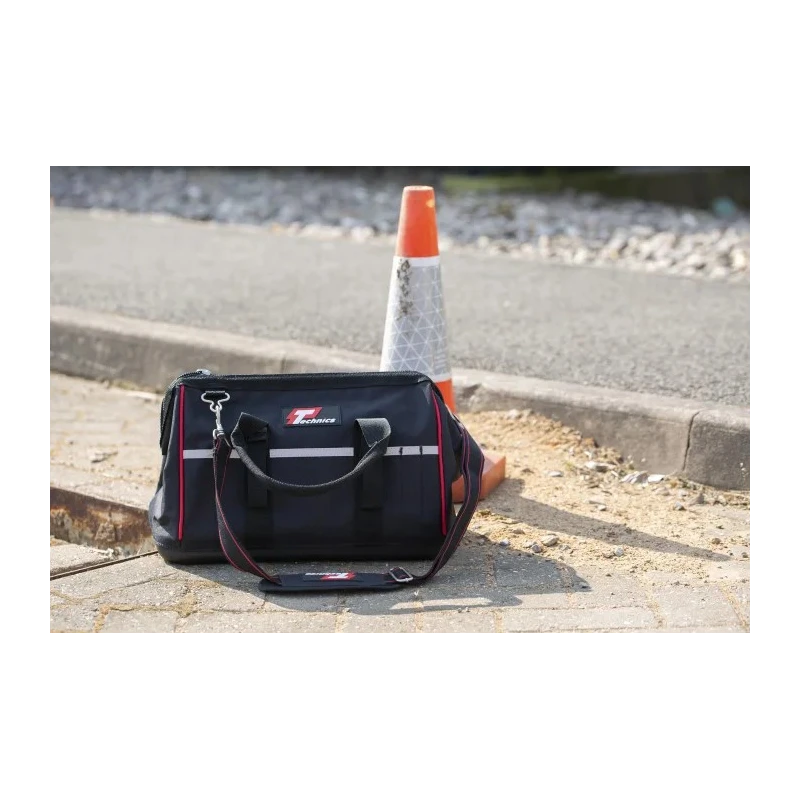 Technics Polyester Hard Bottom Tool Bag with Shoulder Strap 415 mm x 225 mm x 290 mm PT130016