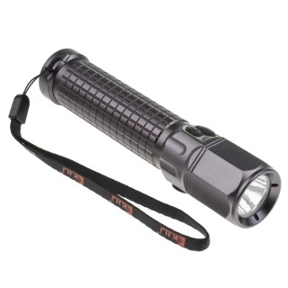 RS PRO ATEX LED Torch Black Rechargeable 157 lm, 156 mm 133-6301