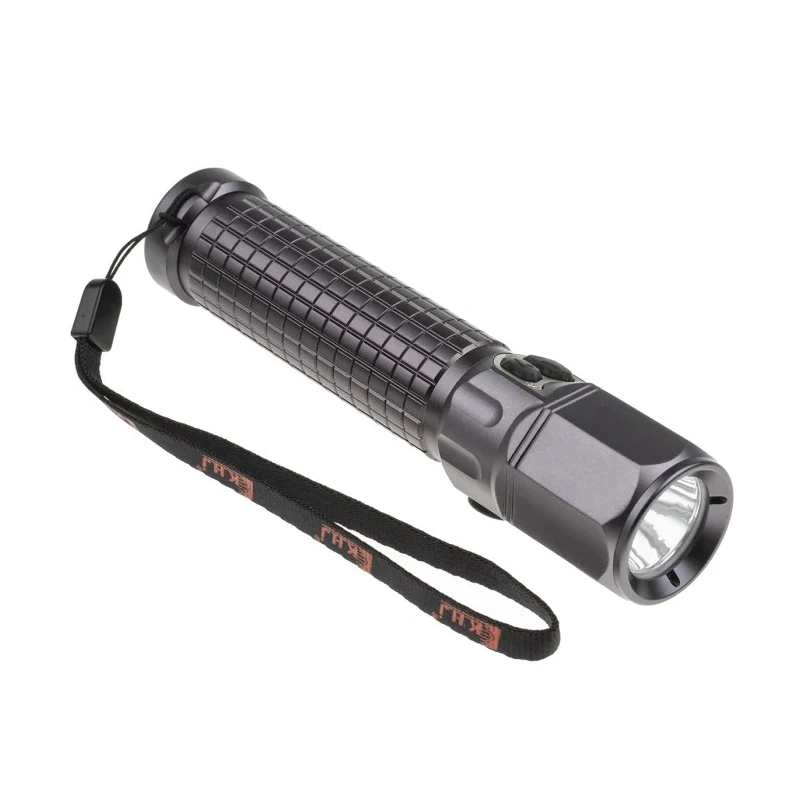 RS PRO ATEX LED Torch Black Rechargeable 157 lm, 156 mm 133-6301