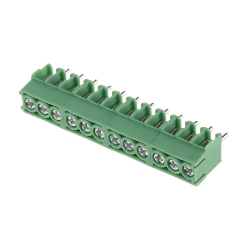 Phoenix Contact PT 1.5/12-3.5-H Series Straight PCB Terminal Block, 12 Contacts, 3.5 mm Pitch, 200 V, Polyamide 1984714