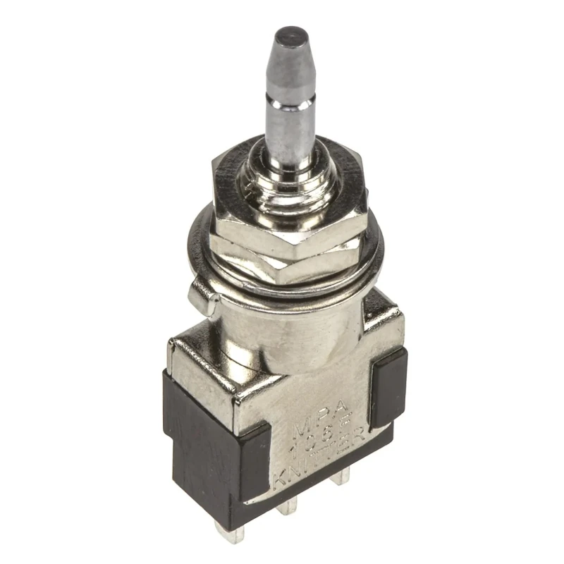 RS PRO Miniature Push Button Switch Momentary Panel Mount 6.4 mm Cutout SPDT White LED IP67 250 V ac MPA 106 F
