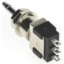RS PRO Miniature Push Button Switch Momentary Panel Mount 6.4 mm Cutout SPDT White LED IP67 250 V ac MPA 106 F