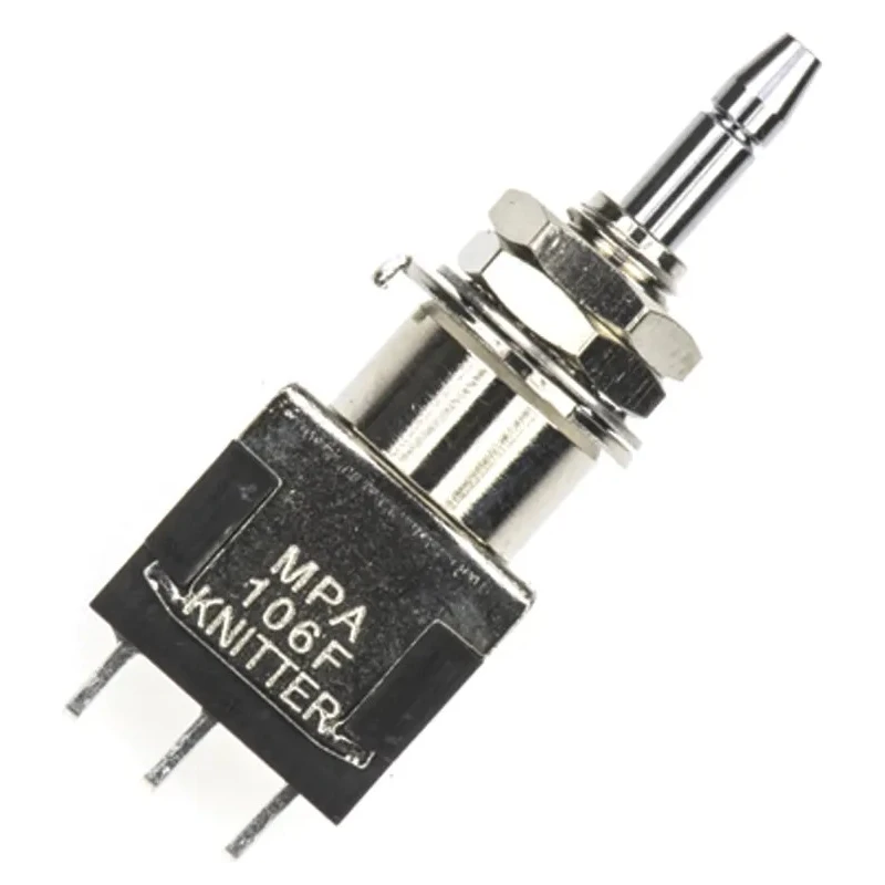 RS PRO Miniature Push Button Switch Momentary Panel Mount 6.4 mm Cutout SPDT White LED IP67 250 V ac MPA 106 F