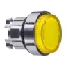 Schneider Electric Harmony Series Yellow Momentary Round Push Button Head Metal IP66 IP69K 22mm Cutout ZB4BH83