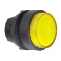 Schneider Electric Harmony Series Yellow Momentary Push Button Head 22 mm Cutout Plastic IP69K IP66 ZB5AW183
