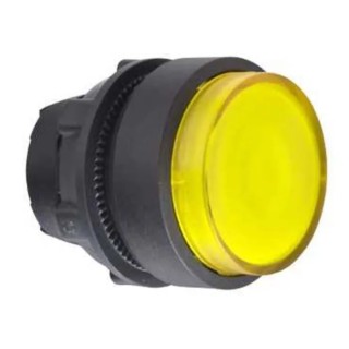 Schneider Electric Harmony Series Yellow Momentary Push Button Head 22 mm Cutout Plastic IP69K IP66 ZB5AW183