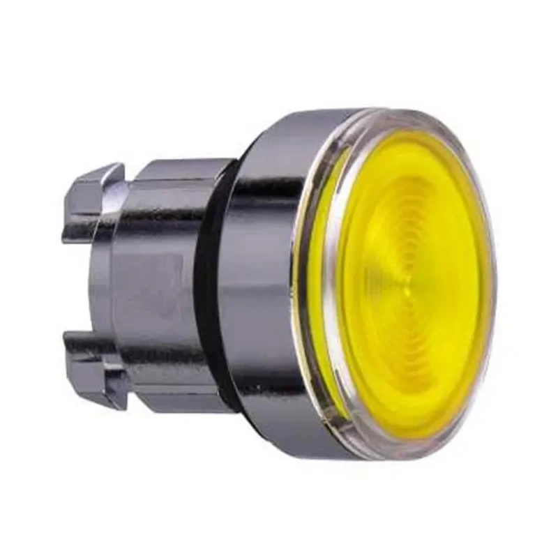 Schneider Electric Harmony Series Yellow Momentary Push Button Head 22mm Cutout Metal IP69K IP67 IP66 ZB4BW383S