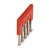 Phoenix Contact Plug-In Bridge for DIN Rail Terminal Blocks Copper Red FBS 5-6 Series 3030349