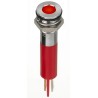 RS PRO Red Panel Mount Indicator 2V dc 20mA Solder Lug IP67 Flush Bezel 134-5534