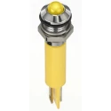 RS PRO Yellow Panel Mount Indicator 2V DC, 20mA, Solder Lug Termination, IP67, Prominent Bezel 134-5533