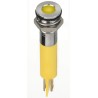RS PRO Yellow Panel Mount Indicator 2V DC 20mA Solder Lug Termination IP67 Flush Bezel 134-5536