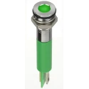 RS PRO Green Panel Mount Indicator, 2V DC, 20mA, Solder Lug Termination, IP67, Flush Bezel RS-134-5535