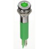 RS PRO Green Panel Mount Indicator, 2V DC, 20mA, Solder Lug Termination, IP67, Flush Bezel RS-134-5535