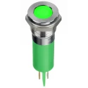 RS PRO Green Panel Mount Indicator 2V dc 20mA Solder Lug IP67 Flush Bezel 134-5541