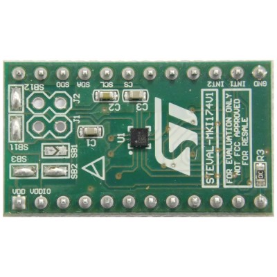 STMicroelectronics LIS2DS12 3-Axis Accelerometer Adapter Board for DIP24 Socket STEVAL-MKI174V1