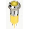 RS PRO Yellow Panel Mount Indicator, 2V DC, 20mA, Solder Lug Termination, IP67, Prominent Bezel 134-5539