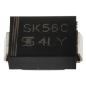 Taiwan Semiconductor 60 V 5 A Surface Mount Schottky Diode DO-214AB 2-Pin SK56C