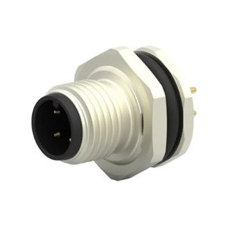 TE Connectivity Circular Connector, 4 Contacts, Rear Mount, Socket, Male, Nylon Housing, IP67, 250V, 4A T4140012041-000