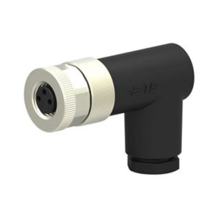 TE Connectivity Circular Connector, 3 Contacts, Cable Mount, M8 Size, Plug, Female, IP67, 60V, 3A, Right T4012008031-000