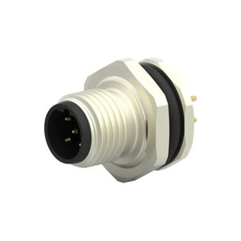 TE Connectivity Circular Connector M12, 5 Contacts, Rear Mount, Socket, Male, IP67 Rated, 60V, 4A, T4140412051-000