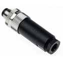 RS PRO Circular Connector 3 Contacts Cable M8 Socket Male IP67 60V 3A Crimp T4011008031-000