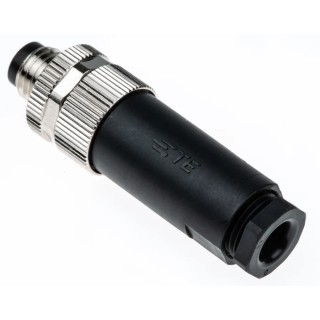 RS PRO Circular Connector 3 Contacts Cable M8 Socket Male IP67 60V 3A Crimp T4011008031-000