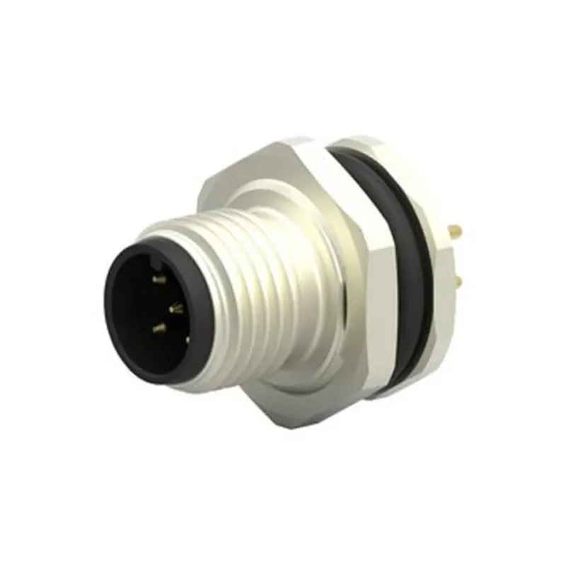 TE Connectivity Circular Connector, 5 Contacts, Rear Mount, M12 Socket Male, IP67 Nylon Housing, 60V T4140012051-000