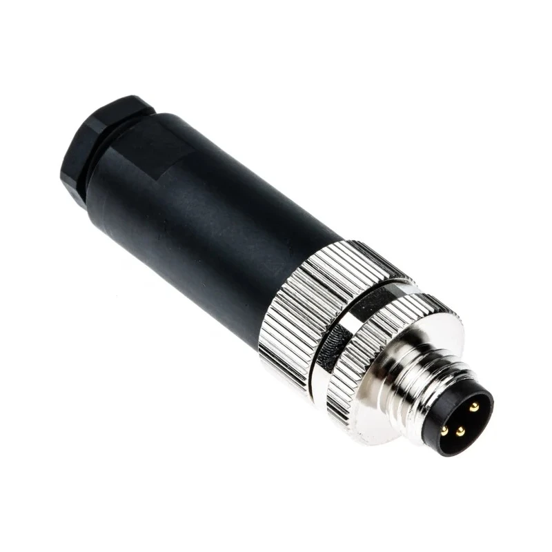 RS PRO Circular Connector 3 Contacts Cable M8 Socket Male IP67 60V 3A Crimp T4011008031-000